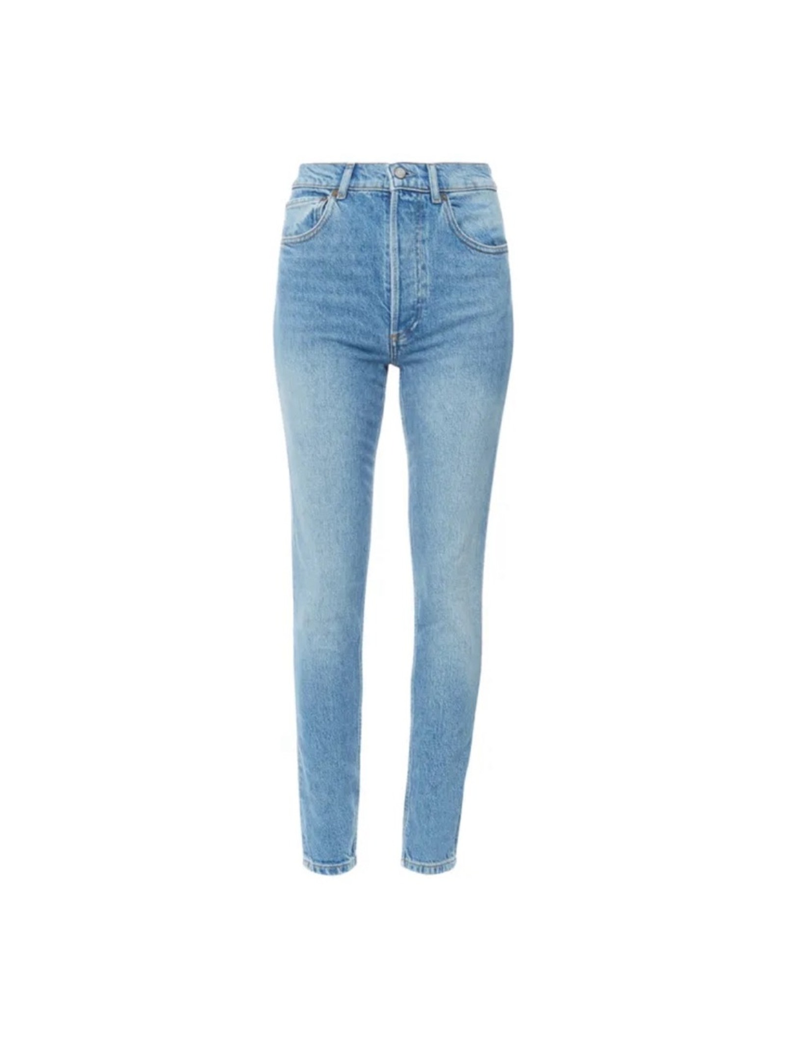 Revolve Boyish The Billy Conversation Blue Denim Stretch Skinny Jeans Size 27